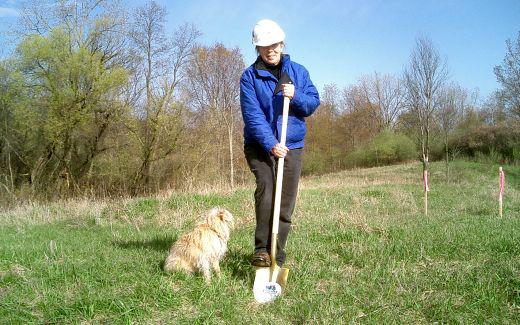 Maura breaking ground with Brilla supervising