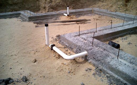 Footings in crawlspace