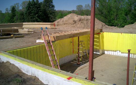 Steel post and TJI joists