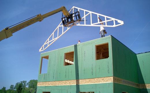 Raising first truss