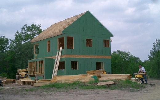 Attic gable wall