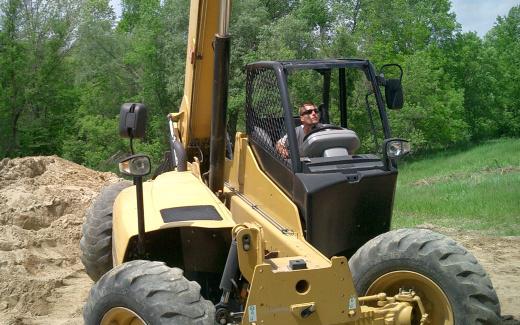 Matt operating telehandler