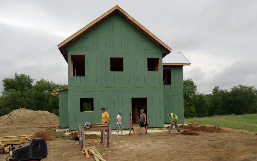 Digging porch footings