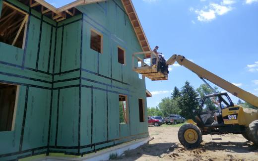 Taping air barrier seams