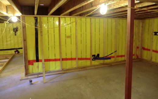 Crawlspace wall frame