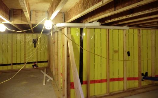 Plumbing in crawlspace