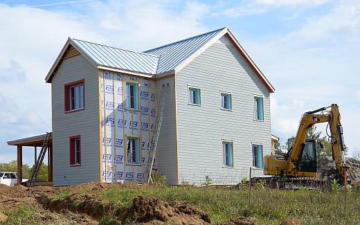 Siding and septic field