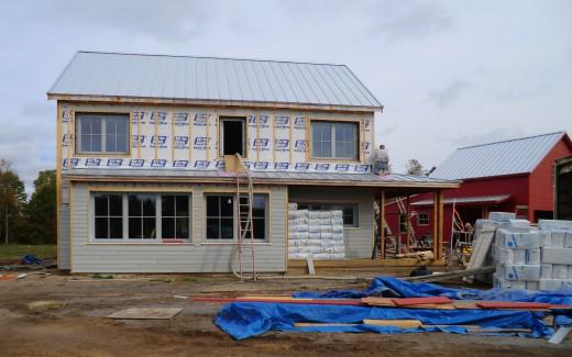 Siding on front