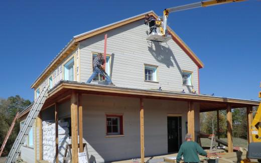 Siding east gable