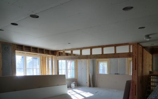 Kitchen ceiling drywall