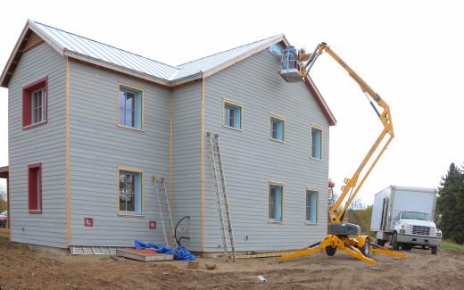 Michael working on gable feature