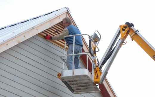 Michael working on gable feature