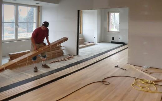 Flooring in front rooms