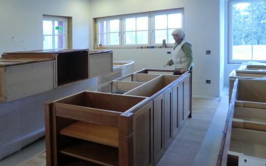 Part of kitchen island