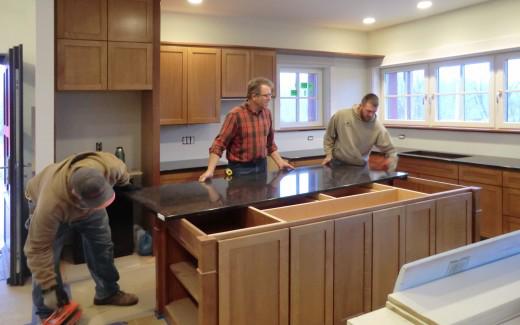 Island counter top (Michael and Lumbermen's crew)