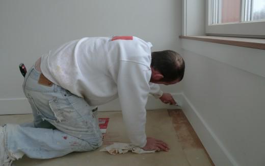 Andy painting trim