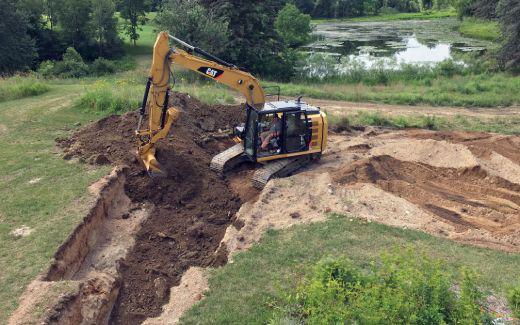 Backfilling the trench